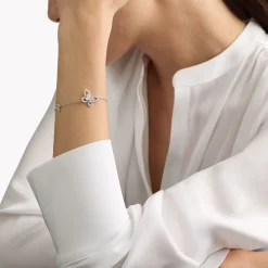 Graff Butterfly Silhouette Diamond Mini Bracelet^ White Gold|Butterfly