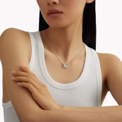 Graff Butterfly Silhouette Diamond Pendant^ White Gold|Butterfly