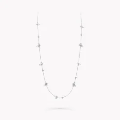 Graff Butterfly Silhouette Diamond Long Necklace^ White Gold|Necklaces & Pendants