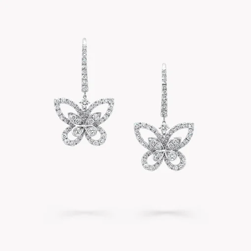Graff Butterfly Silhouette Diamond Drop Earrings^ Butterfly|Earrings