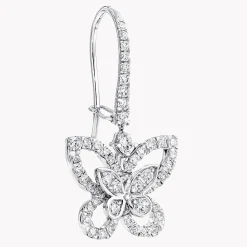 Graff Butterfly Silhouette Diamond Drop Earrings^ Butterfly|Earrings