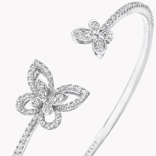 Graff Butterfly Silhouette Open Diamond Bangle^ Butterfly|Bracelets & Bangles