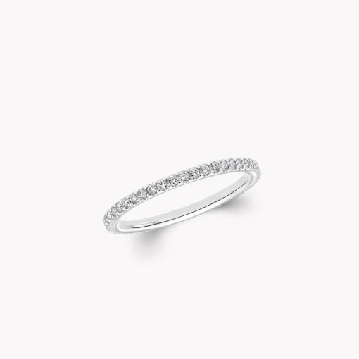 Graff Castle Set Round Diamond Wedding Band^ Eternity Rings|For Her