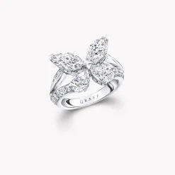 Graff Classic Butterfly Diamond Ring^ White Diamond|Butterfly