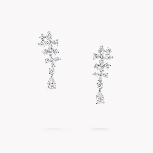 Graff Classic Butterfly Diamond Drop Earrings^ White Diamond|Butterfly