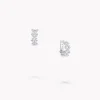 Graff Classic Butterfly Diamond Petite Hoop Earrings^ White Gold|White Diamond