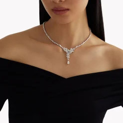 Graff Classic Butterfly Diamond Necklace^ Bridal Jewelry|White Diamond