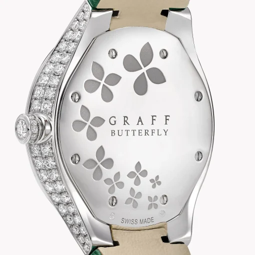 Graff Classic Butterfly Diamond and Emerald Watch^ Watches|Emerald