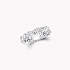 Graff Claw Set Emerald Cut Diamond Eternity Ring^ Eternity Rings|For Her