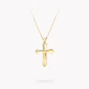 Graff Cross Pendant^ Yellow Gold|Classic Graff