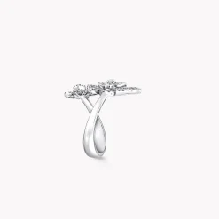 Graff Double Butterfly Silhouette Diamond Ring^ White Gold|Butterfly