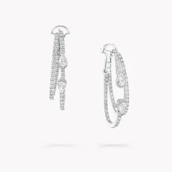Graff Duet Diamond Double Hoop Earrings^ Bridal Jewelry|Earrings