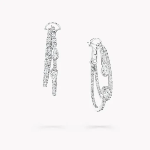 Graff Duet Diamond Double Hoop Earrings^ Bridal Jewelry|Earrings