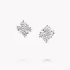 Graff Emerald Cut and Round Diamond Earrings^ Bridal Jewelry|White Diamond