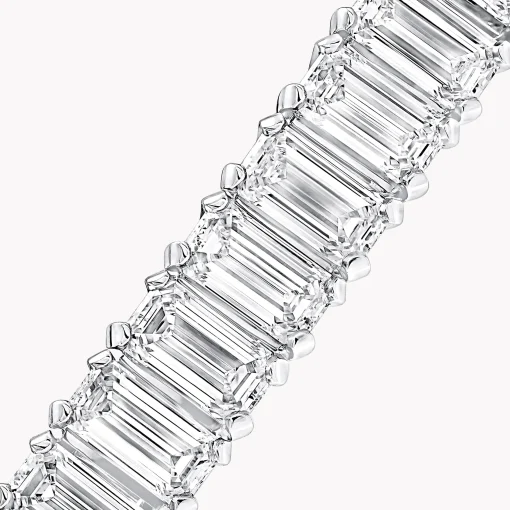 Graff Emerald Cut Diamond Line Bracelet^ White Diamond|Bridal Jewelry