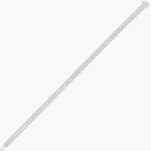 Graff Emerald Cut Diamond Line Bracelet^ White Diamond|Bridal Jewelry