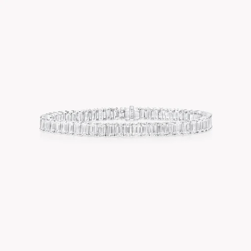 Graff Emerald Cut Diamond Line Bracelet^ White Diamond|Classic Graff
