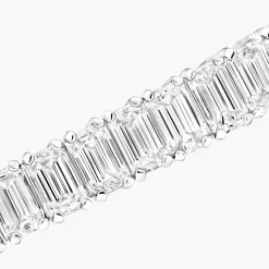 Graff Emerald Cut Diamond Line Bracelet^ White Diamond|Classic Graff