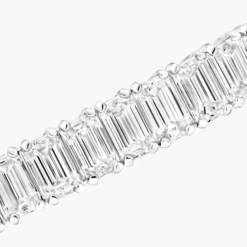 Graff Emerald Cut Diamond Line Bracelet^ White Diamond|Classic Graff