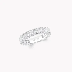 Graff Emerald Cut Diamond Wedding Band^ Eternity Rings|For Her