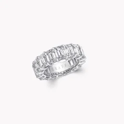 Graff Emerald Cut Diamond Wedding Band^ Eternity Rings|For Her