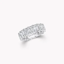 Graff Emerald Cut Diamond Wedding Band^ Eternity Rings|For Her