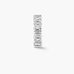 Graff Emerald Cut Diamond Wedding Band^ Eternity Rings|Platinum