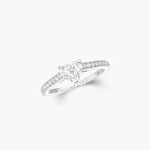 Graff Flame Heart Shape Diamond Engagement Ring^ Heart|Flame