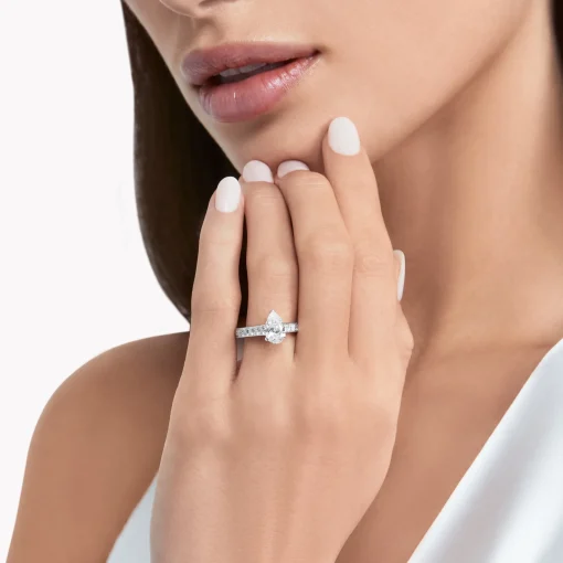 Graff Flame Pear Shape Diamond Engagement Ring^ Pear|Flame