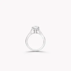 Graff Flame Round Diamond Engagement Ring^ Round|White Diamond
