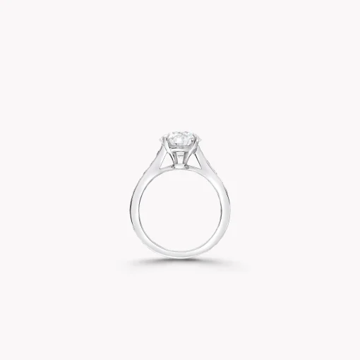 Graff Flame Round Diamond Engagement Ring^ Round|White Diamond