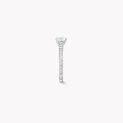 Graff Flame Square Emerald Cut Diamond Engagement Ring^ Emerald|Flame