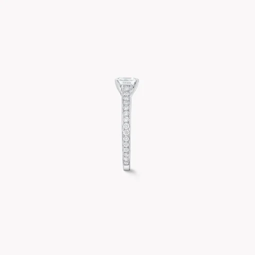 Graff Flame Square Emerald Cut Diamond Engagement Ring^ Emerald|Flame