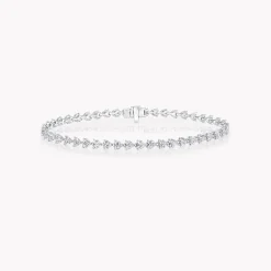 Graff Heart Shape Diamond Bracelet^ Bridal Jewelry|White Gold