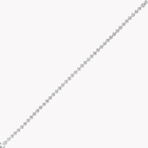 Graff Heart Shape Diamond Bracelet^ Bridal Jewelry|White Gold