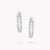Graff Heart Shape Diamond Hoop Earrings^ Bridal Jewelry|White Diamond