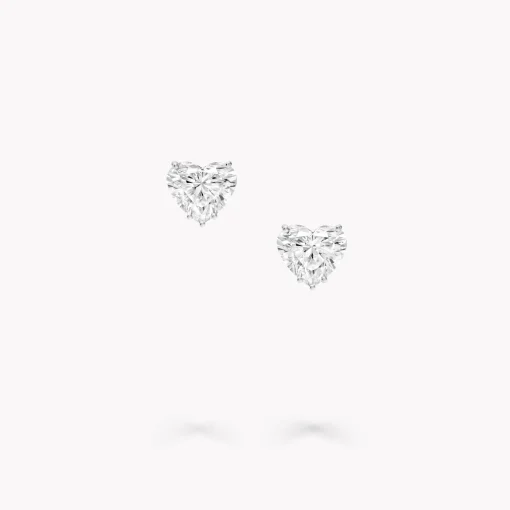 Graff Heart Shape Diamond Stud Earrings^ Bridal Jewelry|White Diamond