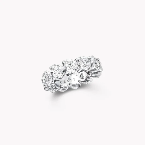 Graff Heart Shape Diamond Wedding Band^ Eternity Rings|For Her