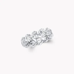 Graff Heart Shape Diamond Wedding Band^ Eternity Rings|Classic Graff