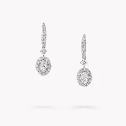 Graff Icon Oval Shape Diamond Earrings^ Bridal Jewelry|White Diamond