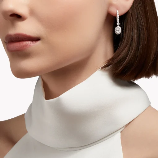 Graff Icon Oval Shape Diamond Earrings^ Bridal Jewelry|White Diamond