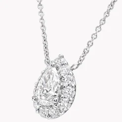 Graff Icon Pear Shape Diamond Pendant^ Bridal Jewelry|White Diamond