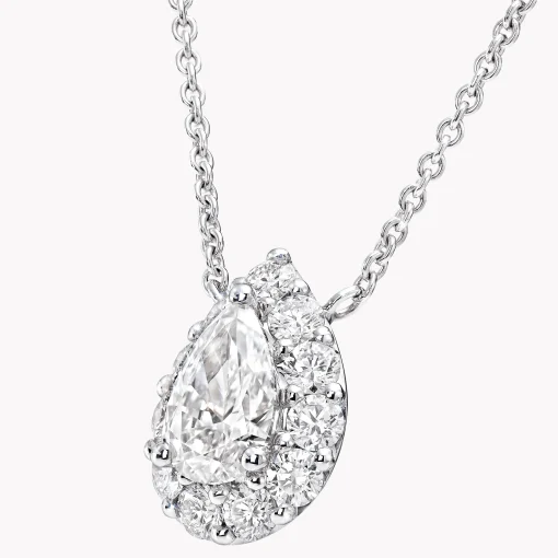 Graff Icon Pear Shape Diamond Pendant^ Bridal Jewelry|White Diamond