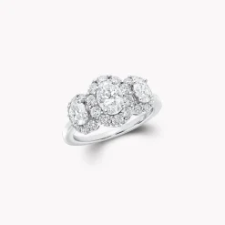 Graff Icon Three Stone Oval Diamond Engagement Ring^ Oval|Icon