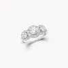 Graff Icon Three Stone Round Diamond Engagement Ring^ Round|Icon