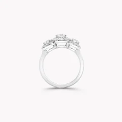 Graff Icon Three Stone Round Diamond Engagement Ring^ Round|Icon