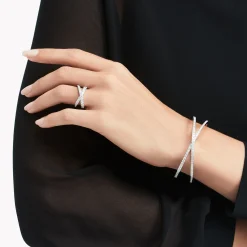 Graff Kiss Pavé Diamond Bangle^ White Gold|Bracelets & Bangles