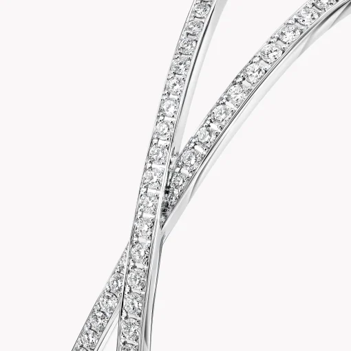 Graff Kiss Pavé Diamond Bangle^ White Gold|Bracelets & Bangles