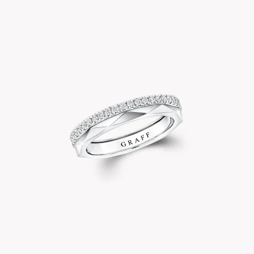 Graff Laurence Signature Diamond and Gold Band^ White Gold|White Diamond