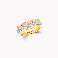 Graff Laurence Signature Four-Row Layered Diamond Ring^ Laurence Graff Signature|Rings